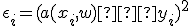 \eps_i = (a(x_i,w)–y_i)^2