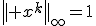 \begin{align}E(\underline{x})	+bx &\rightarrow&	\textrm{min} \\
\textrm{w.r.t}.		&&\left|| x^{k}\right||_{\infty}=1\;\forall k \\
	&&	x_{i}^{k}\geq0\;\forall i,k \end{align}