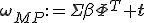 \mathbf{\omega}_{MP}:=\Sigma\beta\Phi^T \mathbf{t};