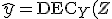 \widehat{y} = \mathrm{DEC}_Y(Z; \Theta^Y)