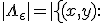 |\Lambda_{\eps}| =  |\left\{(x,y):\; \rho(x,y) > \eps \right\}| \leq \frac{\delta |X|^2}{2},
