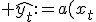  \hat{y_t}:=a(x_t; X\setminus\{ x_t\}) = \frac{ \sum_{i=1, i\neq t }^{m} {y_i \delta_i K\left( \frac{\rho(x_i,x_t)}{h(x_t)}\right)} } {\sum_{i=1, i\neq t }^{m} {y_i K\left( \frac{\rho(x_i,x_t)}{h(x_t)}\right)} }