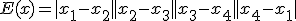  E(x) = |x_1 - x_2| + |x_2 - x_3| + |x_3 - x_4| + |x_4 - x_1|