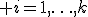 \Bigl[ \frac{(i-1)(L-1)}{k-1}+1 \Bigr],\; i=1,\ldots,k