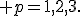 x_{p/4}, ; p=1,2,3.