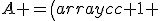 A =\left(\begin{array}{cc} 1 & x_1\\ 1 & x_2\\ \ldots & \ldots \\ 1 & x_m\\ \end{array} \right).