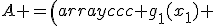 A =\left(\begin{array}{ccc} g_1(x_1) & \ldots & g_n(x_1)\\ g_1(x_2) & \ldots & g_n(x_2)\\ \ldots & \ldots & \ldots \\ g_1(x_m) & \ldots & g_n(x_m)\\ \end{array} \right). 