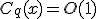 C_q(x)=O(1)