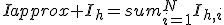 Iapprox I_h=sum_{i=1}^N{I_{h,i}}