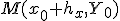 M(x_0+h_x,Y_0)