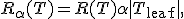 R_\alpha(T) = R(T) + \alpha |T_{\text{leaf}}|,