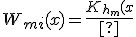 W_{mi}(x)=\frac{K_{h_m}(x\;-\;X_i)}{\hat{f}_{h_m}(x)}