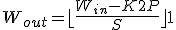 W_{out} = \lfloor \frac{W_{in} - K + 2P}{S} \rfloor + 1