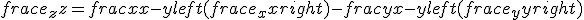 frac{e_z}{z}=frac{x}{x-y}left(frac{e_x}{x}right)-frac{y}{x-y}left(frac{e_y}{y}right)