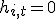h_{i,t} = 0