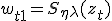 w_{t+1} = S_{\eta \lambda}(z_t)