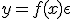y = f(x) + \epsilon